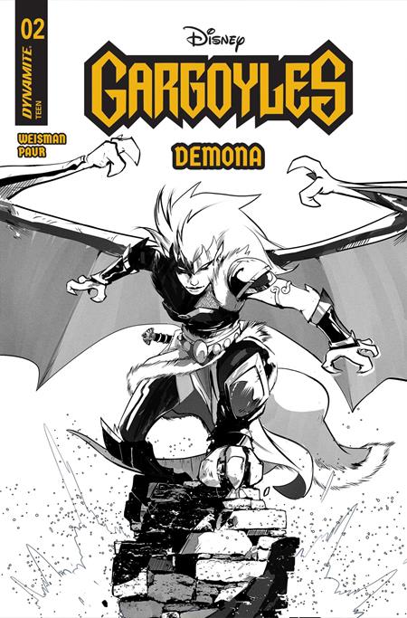 GARGOYLES DEMONA #2 CVR L INC 1:7 SEBASTIAN PIRIZ LINE ART FOC BONUS VAR