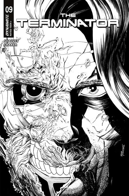 TERMINATOR #9 CVR F 10 COPY INCV SHALVEY LINE ART