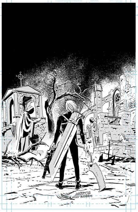 LOST FANTASY #4 CVR D INC 1:25 ALEX DIOTTO B&W VIRGIN VAR