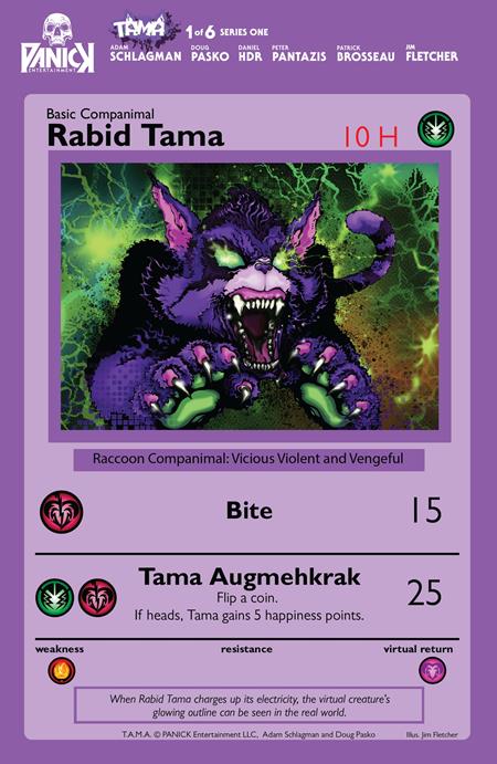 TAMA #1 (OF 6) Second Printing Cvr B Jim Fletcher Vicious Violent and Vengeful Tama Var