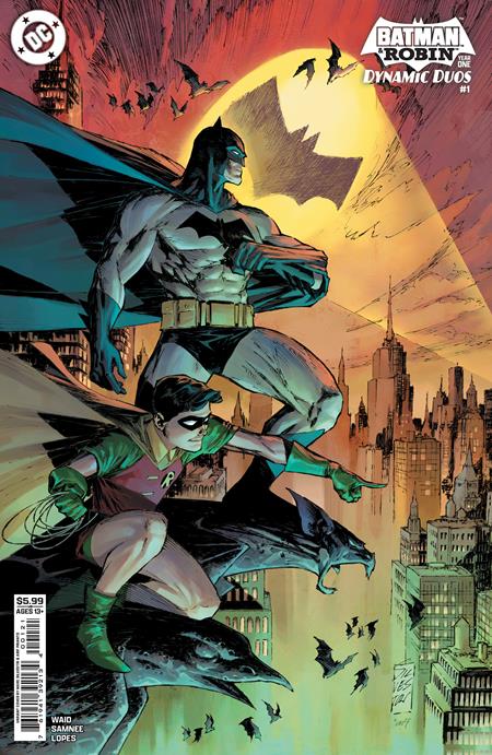 BATMAN & ROBIN YEAR ONE DYNAMIC DUOS #1 (OF 12) CVR B MARC SILVESTRI CARD STOCK VAR