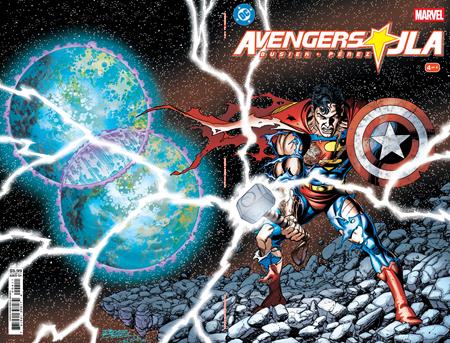 AVENGERS JLA #4 FACSIMILE EDITION CVR A GEORGE PEREZ WRAPAROUND