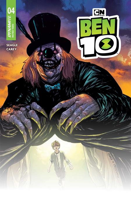 BEN 10 #4 CVR M INC 1:50 ROBERT CAREY SIGNED BY STEVEN T. SEAGLE