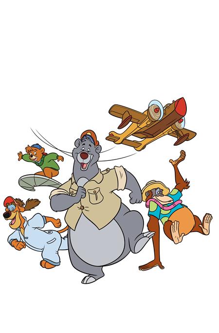TALESPIN #1 CVR O INC 1:25 ANIMATION ART VIRGIN VAR