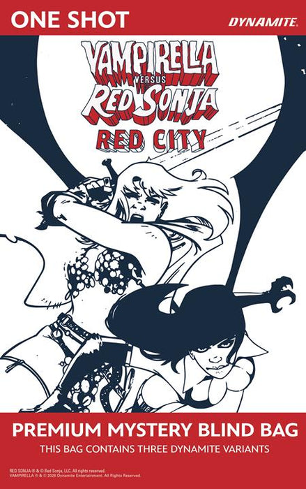 VAMPIRELLA VS RED SONJA RED CITY #1 CVR F PREMIUM MYSTERY BLIND BAG VAR