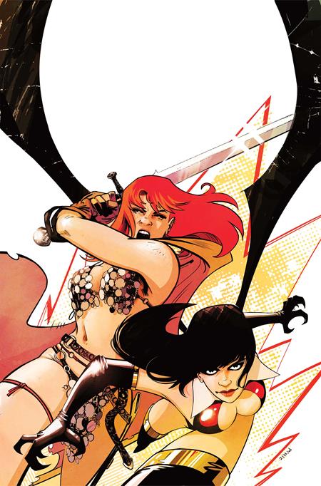 VAMPIRELLA VS RED SONJA RED CITY #1 CVR K INC 1:20 SEBASTIAN PIRIZ VIRGIN VAR