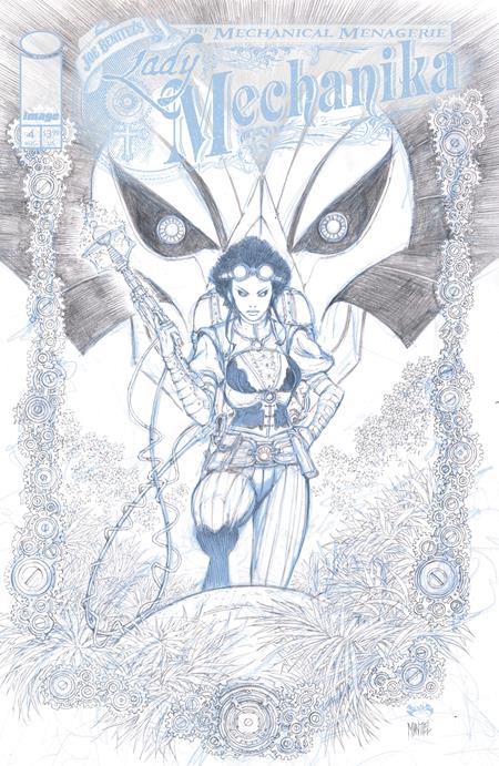 LADY MECHANIKA THE MECHANICAL MENAGERIE #4 (OF 4) CVR C INC 1:10 JOE BENITEZ & MARTIN MONTIEL B&W VAR