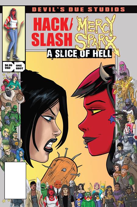 DEVILS DUE PRESENTS HACK SLASH MERCY SPARX #1 (ONE-SHOT) CVR B TIM SEELEY JOSH BLAYLOCK HOMAGE VAR