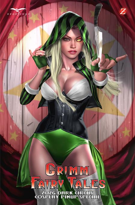 Grimm Fairy Tales: Dark Circus Cosplay Pin Up Book Cover B Josh Burns