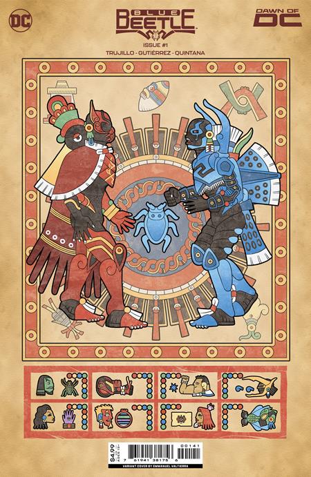 BLUE BEETLE #1 CVR C Emmanuel Valtierra CARD STOCK VAR