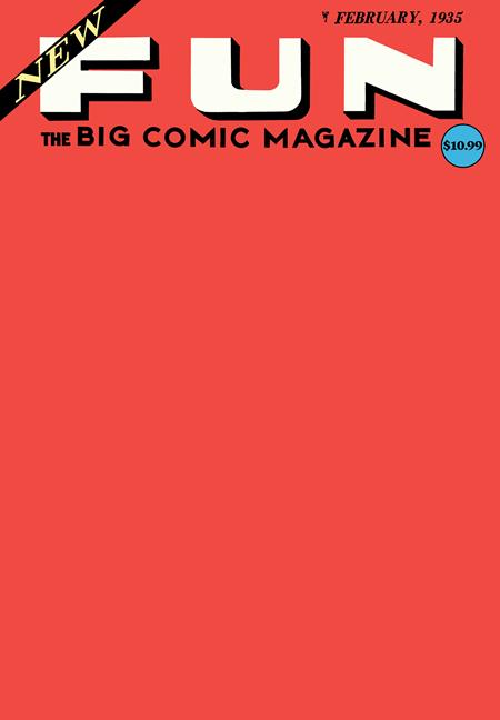 NEW FUN COMICS #1 FACSIMILE EDITION CVR C BLANK CARD STOCK VAR