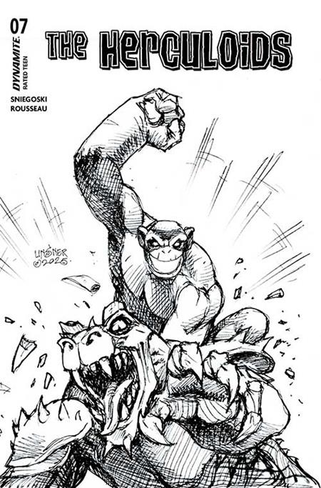 HERCULOIDS #7 CVR E 10 COPY INCV LINSNER LINE ART