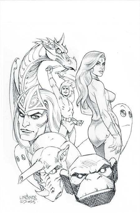 HERCULOIDS #8 CVR G 15 COPY INCV LINSNER LINE ART VIR