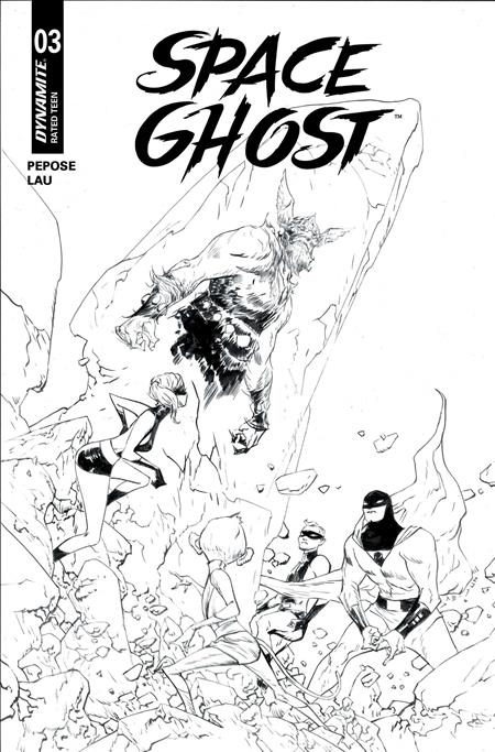 SPACE GHOST (2025) #3 CVR G INC 1:10 JAE LEE LINE ART VAR