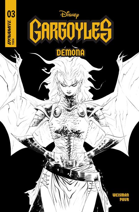 GARGOYLES DEMONA #3 CVR G 10 COPY INCV LEE LINE ART