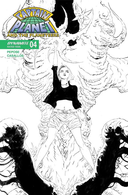 CAPTAIN PLANET #4 CVR G 10 COPY INCV LEE LINE ART