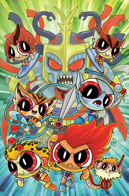 THUNDERCATS POWERPUFF GIRLS #3 CVR L INC 1:5 KEN HAESER VIRGIN FOC BONUS VAR