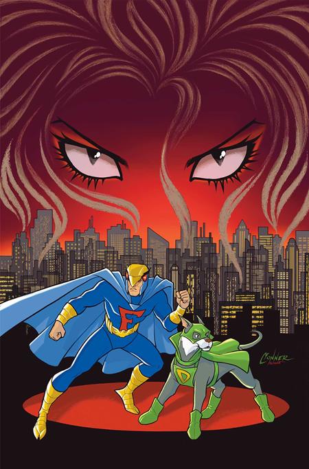 BLUE FALCON & DYNOMUTT #1 CVR T INC 1:10 AMANDA CONNER FOIL VIRGIN FOC BONUS VAR