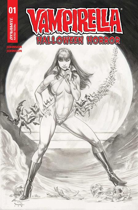 VAMPIRELLA HALLOWEEN HORROR #1 CVR R INC 1:7 BUZZ LINE ART FOIL FOC BONUS VAR