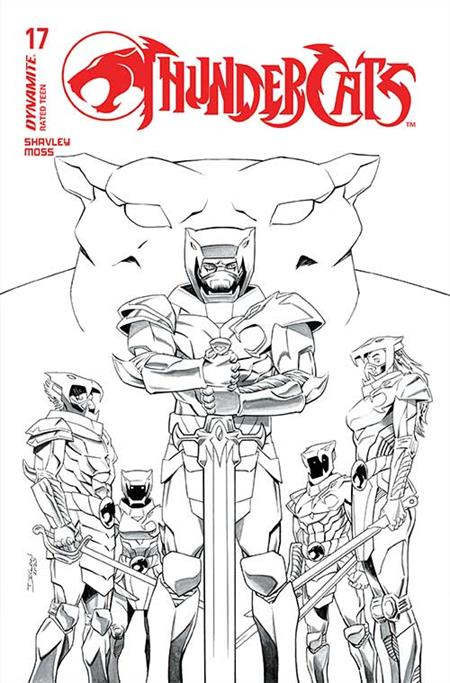 THUNDERCATS #17 CVR N 10 COPY INCV SHALVEY LINE ART