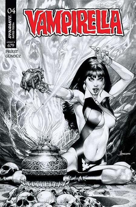 VAMPIRELLA (2025) #4 CVR J 15 COPY INCV ANACLETO B&W