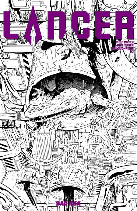 LANCER #2 (OF 4) CVR D INC 1:20 JAKE BAKER B&W VAR