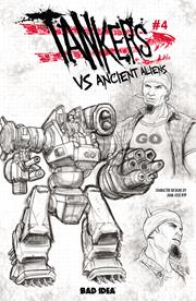 TANKERS VS ANCIENT ALIENS #4 (OF 5) CVR C JUAN JOSE RYP DESIGN VAR