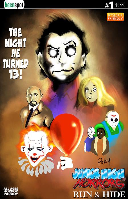 JUNIOR HIGH HORRORS RUN & HIDE #1 (ONE SHOT) CVR B ROB POTCHAK THE NIGHT HE TURNED 13 VAR