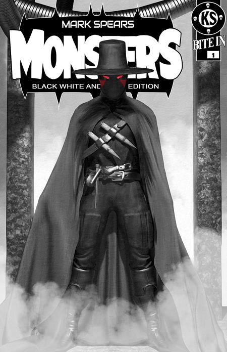 MARK SPEARS MONSTERS #1 7TH PRINTING BLACK WHITE & DEAD EDITION CVR D MARK SPEARS ABSOLUTE BATMAN #1 HOMAGE VAR