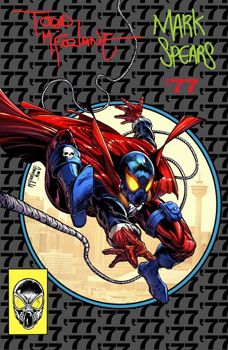 SPAWN 77 #1 (OF 3) CVR J INC 1:500 MARK SPEARS & TODD MCFARLANE SIGNED FOIL VAR