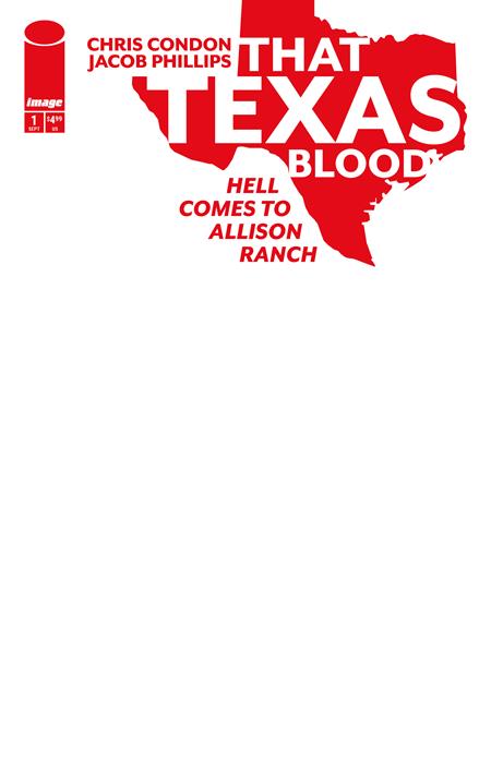 THAT TEXAS BLOOD HELL COMES TO ALLISON RANCH #1 (OF 6) CVR E BLANK SKETCH VAR