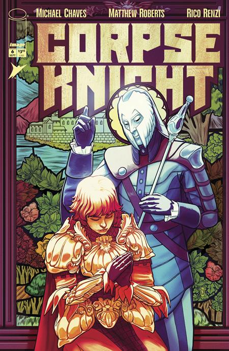 CORPSE KNIGHT #6 (OF 6) CVR D INC 1:25 NIMIT MALAVIA STAINED GLASS VAR