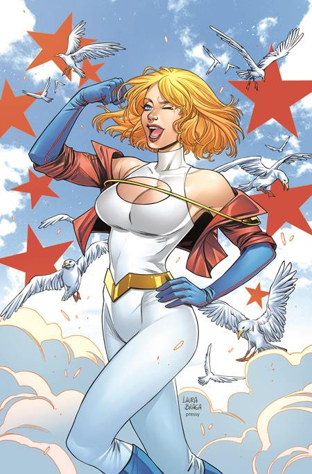 POWER GIRL #2 CVR E INC 1:50 LAURA BRAGA CARD STOCK VAR