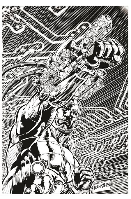 CYBORG #4 (OF 6) CVR C INC 1:25 DARRYL BANKS CARD STOCK VAR