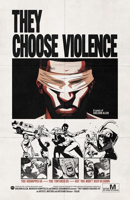 THEY CHOOSE VIOLENCE #5 (OF 5) CVR B CHRIS FERGUSON & MAURICIO CAMPETELLA BLAXPLOITATION FILM HOMAGE VAR