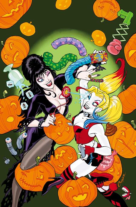 HARLEY QUINN X ELVIRA #1 CVR G AMANDA CONNER FOIL VIRGIN VAR