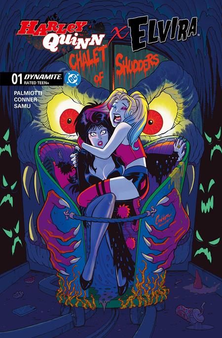 HARLEY QUINN X ELVIRA #1 CVR P INC 1:15 AMANDA CONNER FOIL VAR