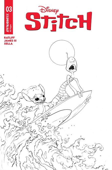 STITCH #3 CVR E INC 1:10 JAE LEE LINE ART VAR