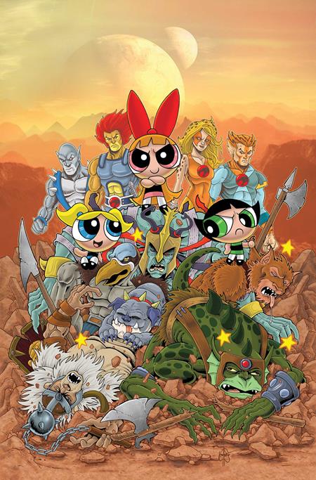 THUNDERCATS POWERPUFF GIRLS #4 CVR K INC 1:5 KEN HAESER VIRGIN FOC BONUS VAR