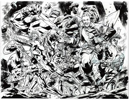REDCOAT #15 CVR E BRYAN HITCH YOUNGBLOOD TEAM UP BW VIRGIN VAR