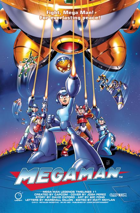 MEGA MAN LEGENDS TIMELINES #1 (ONE SHOT) CVR D INC 1:5 JOSH PEREZ VAR