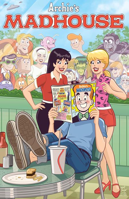ARCHIES MADHOUSE #1 FACSIMILE EDITION CVR E MATT TALBOT MAD MAGAZINE FOIL VAR