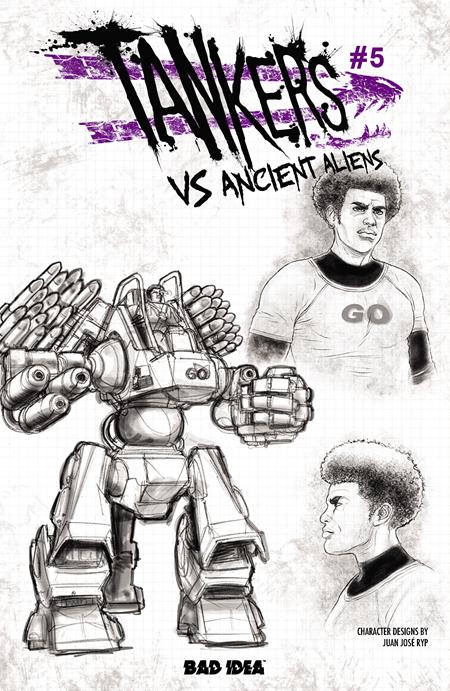 TANKERS VS ANCIENT ALIENS #5 (OF 5) CVR C JUAN JOSE RYP DESIGN VAR