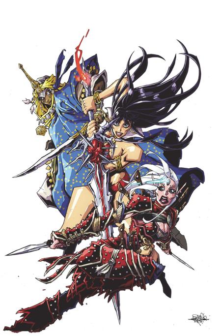 PATHFINDER VAMPIRELLA BLADE OF DARKNESS #1 CVR E ANDREW HUERTA METAL PREMIUM VAR