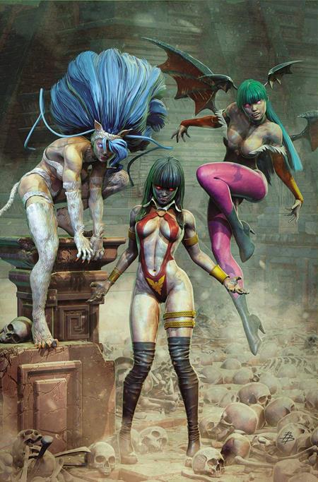 VAMPIRELLA VS DARKSTALKERS SPECIAL #1 (ONE SHOT) CVR L INC 1:15 BJORN BARENDS VIRGIN VAR