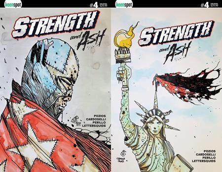 STRENGTH & ASH #4 CVR D STEFANO CARDOSELLI FRANCESCA PERILLO HOLOFOIL FLIP COVER VAR