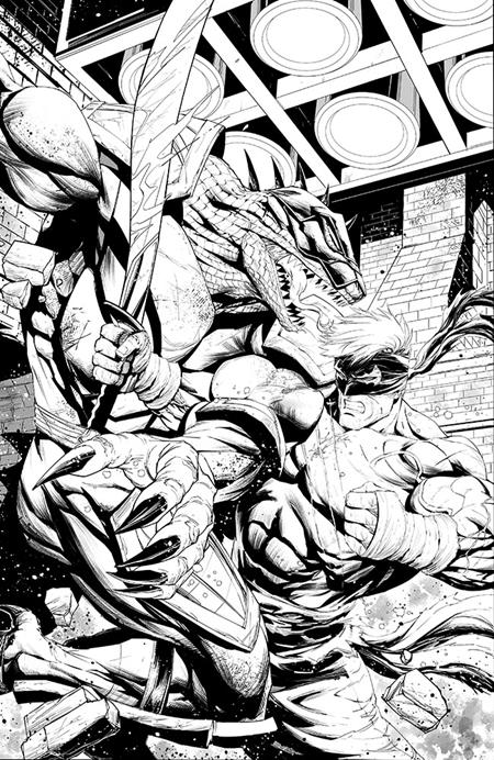 FINAL BOSS #11 CVR E INC 1:50 TYLER KIRKHAM B&W VIRGIN VAR