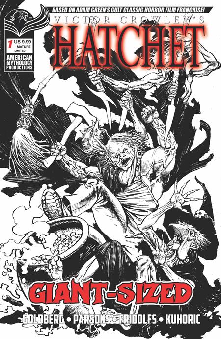 GIANT SIZED HATCHET HALLOWEEN #1 (ONE SHOT) CVR F ROY ALLAN MARTINEZ LIMITED B&W VAR