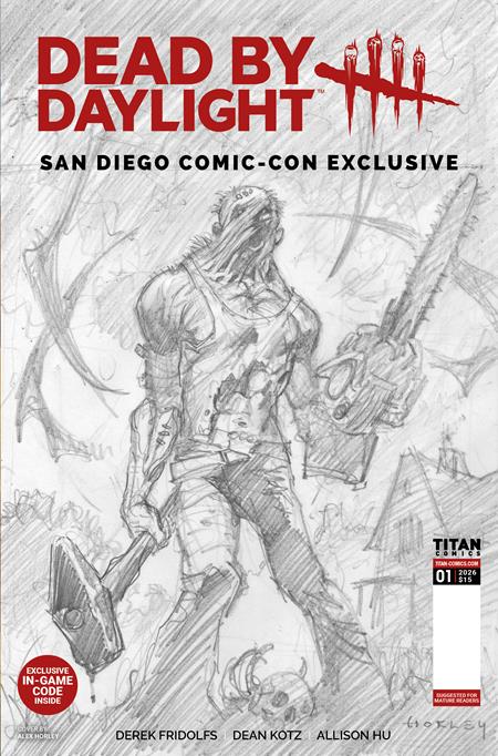 DEAD BY DAYLIGHT THE HILLBILLY #1 SDCC EXCLUSIVE ALEX HORLEY CARDSTOCK INKS VAR