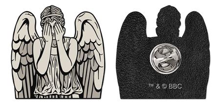 DOCTOR WHO WEEPING ANGEL ENAMEL PIN BADGE